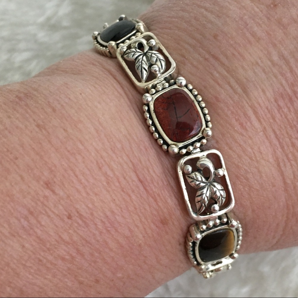 Vintage 925 Sterling Silver Bracelet - Picture 1 of 15
